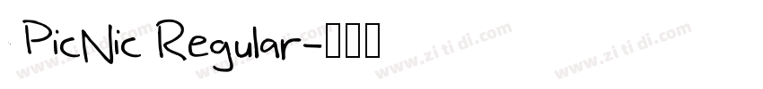 PicNic Regular字体转换